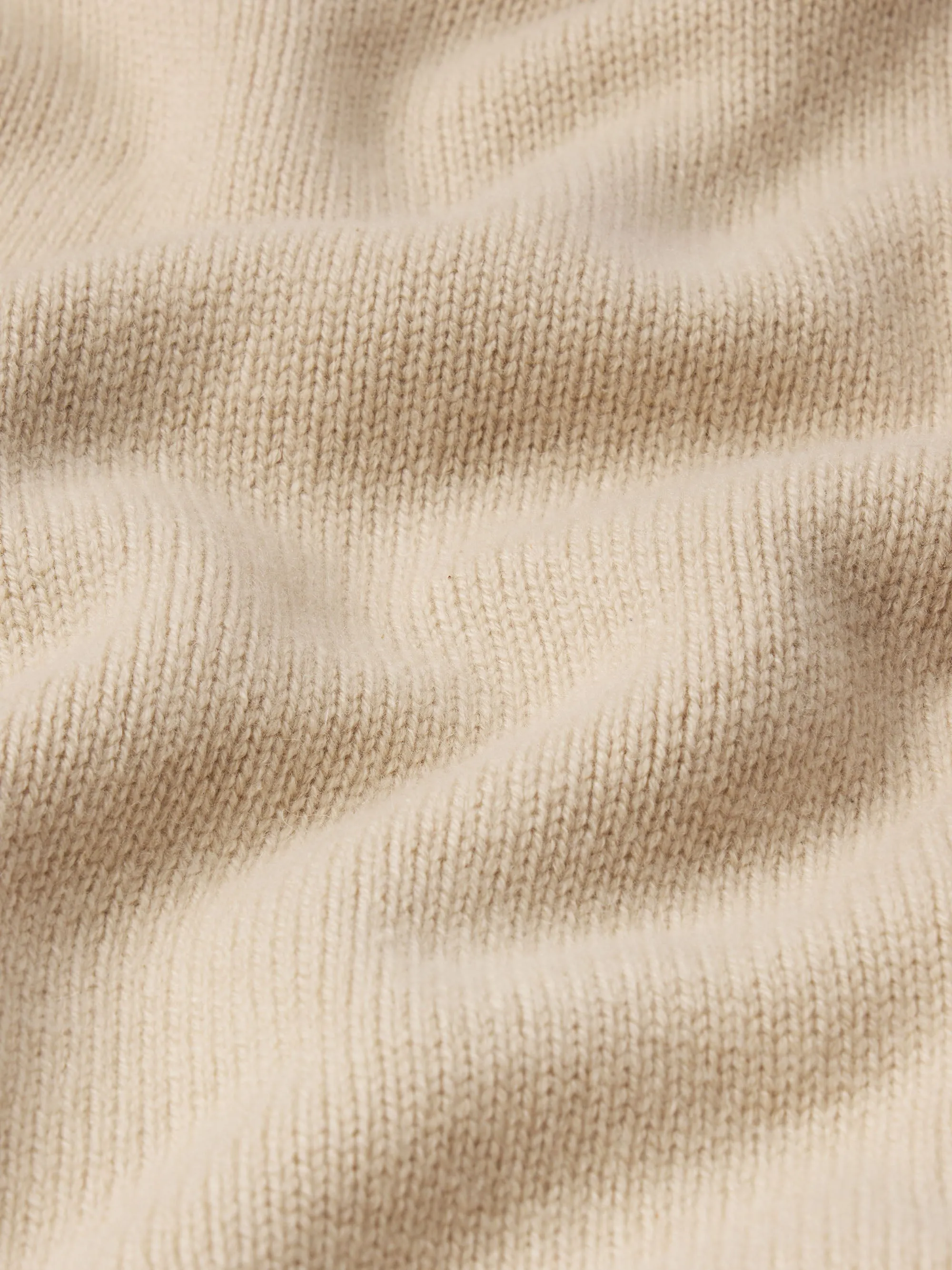 Cashmere Crewneck Sweater -- Sand Beige