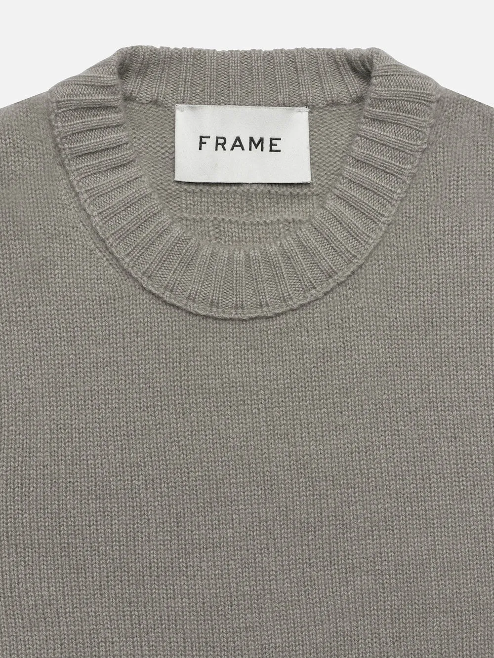 Cashmere Crewneck Sweater -- Stone Beige