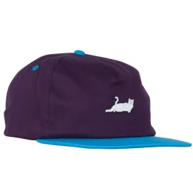 Castanza 5 Panel Snapback (Lavender / Blue)