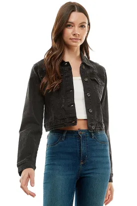 Casual Comfort Solid Denim Jacket