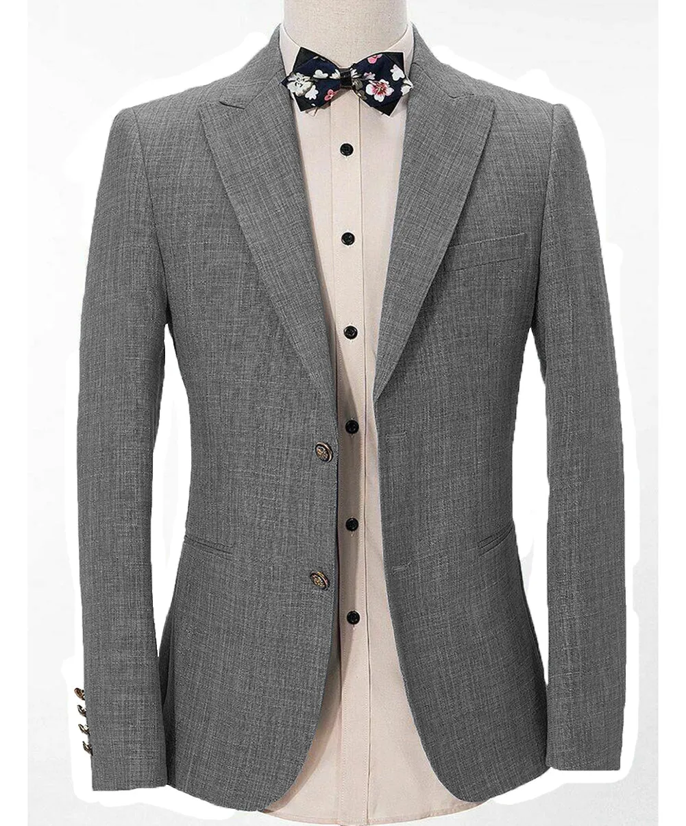 Casual Men's Regular Peak Lapel Blazer