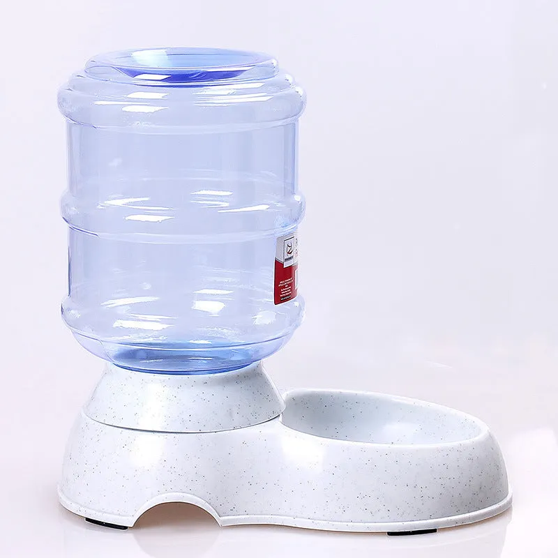 Cats Dogs Automatic Pet Feeder Drinking Water Fountains Large Capacity Plastic Pets Dog Food Bowl Water Dispenser