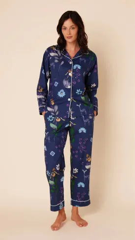 CAT'S PAJAMAS - DEERLY LUXE PIMA COTTON PAJAMAS