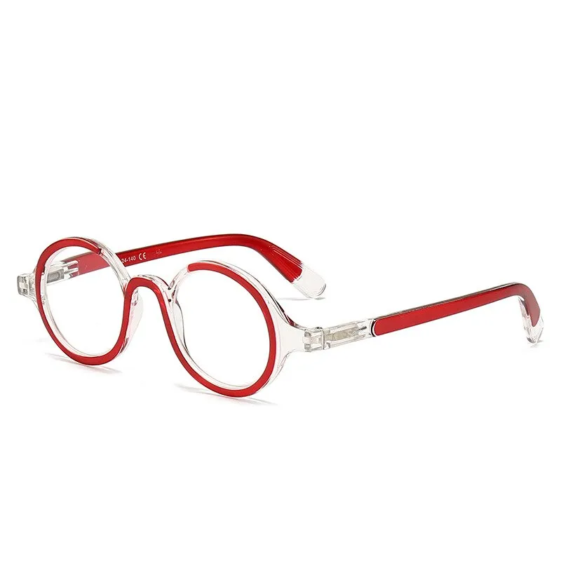 CCspace Women's Full Rim Round Acetate Hyperopic Reading Glasses 55299