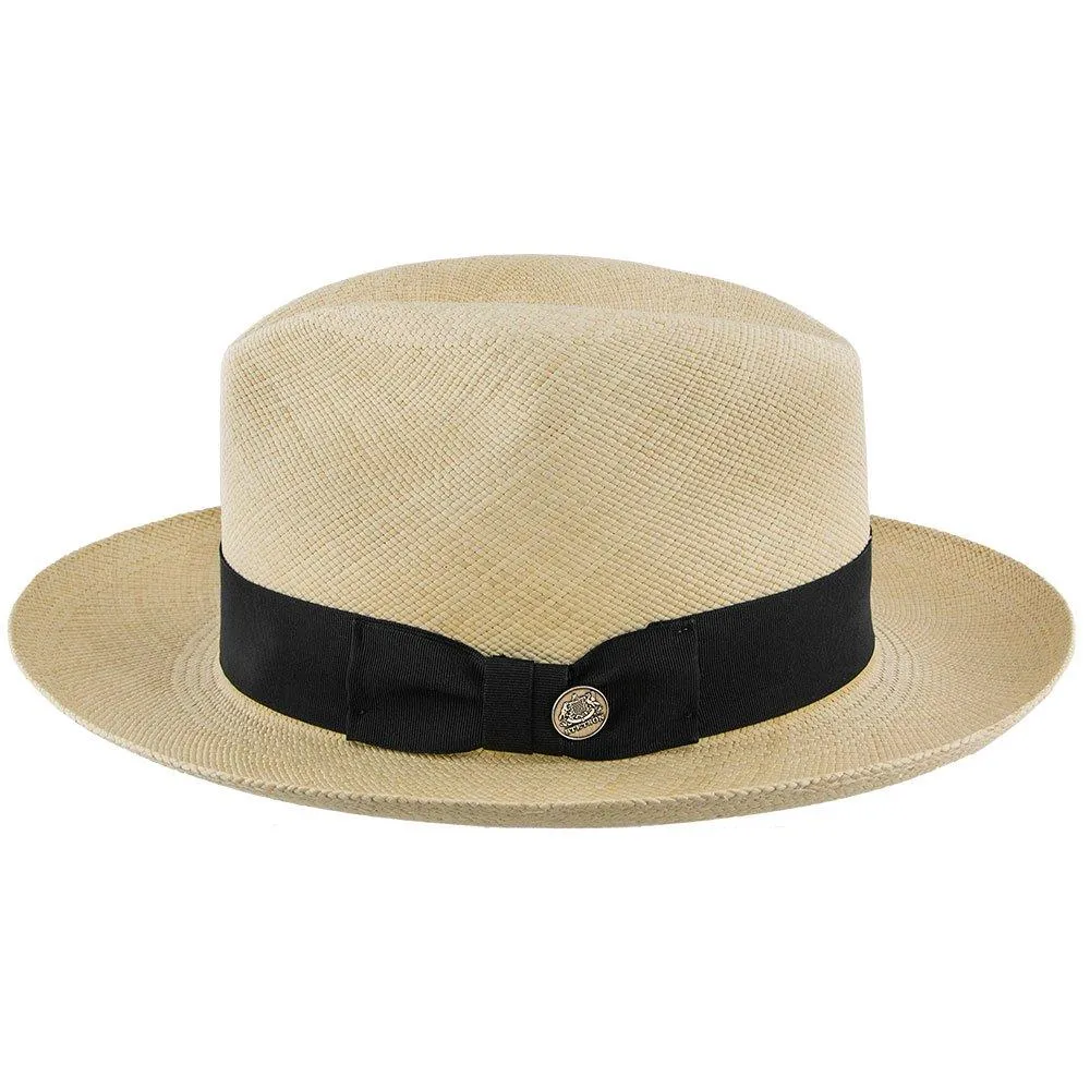 Center Dent - Stetson Panama Straw Fedora Hat - TSCDNTK