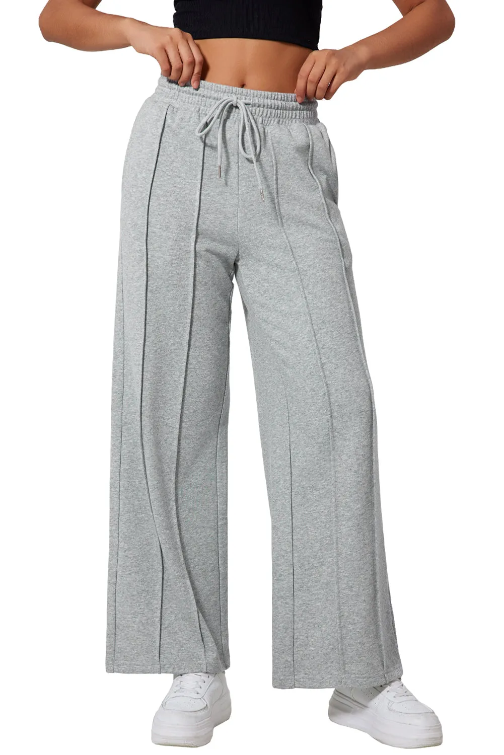 Center Seamed High Waist Sweatpants