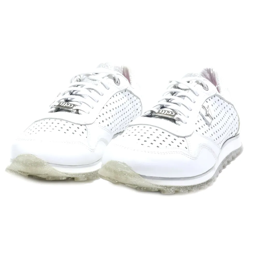 Cetti Low-Top Sneakers Leather White Colour For Women