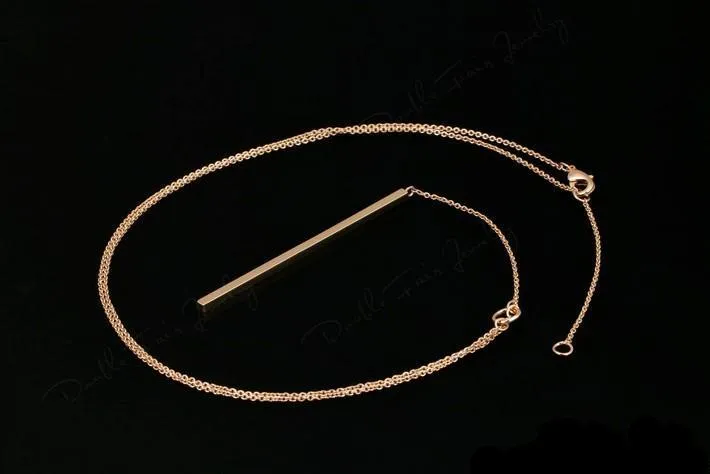 Chain Long Necklaces & Pendants Rose Gold