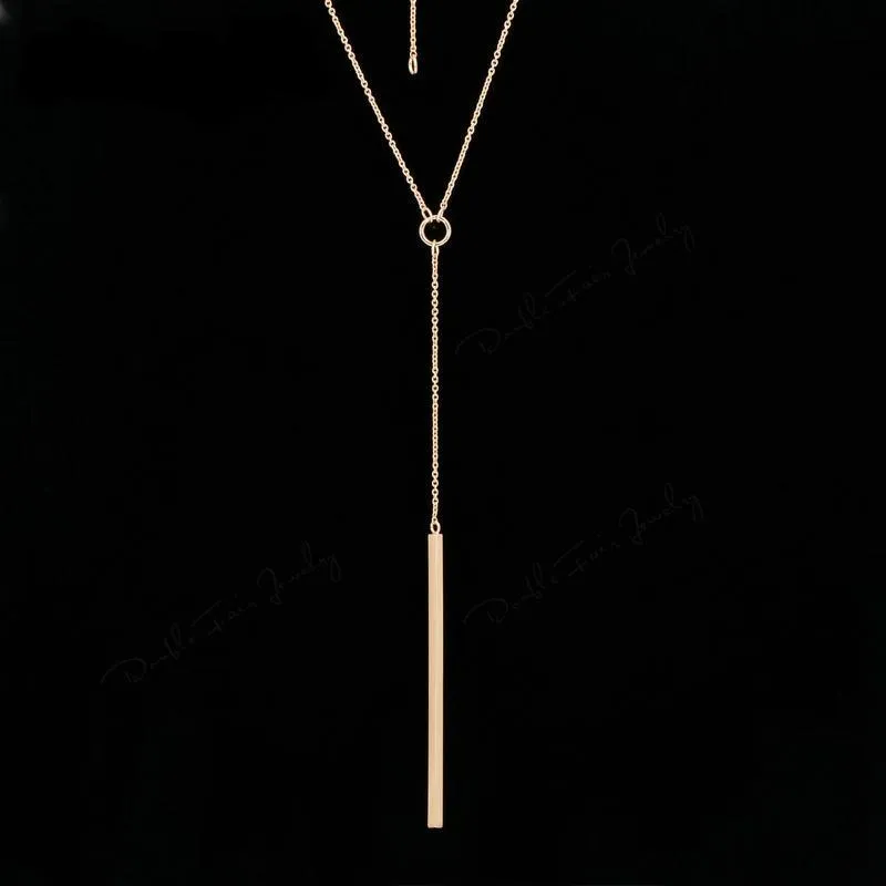 Chain Long Necklaces & Pendants Rose Gold