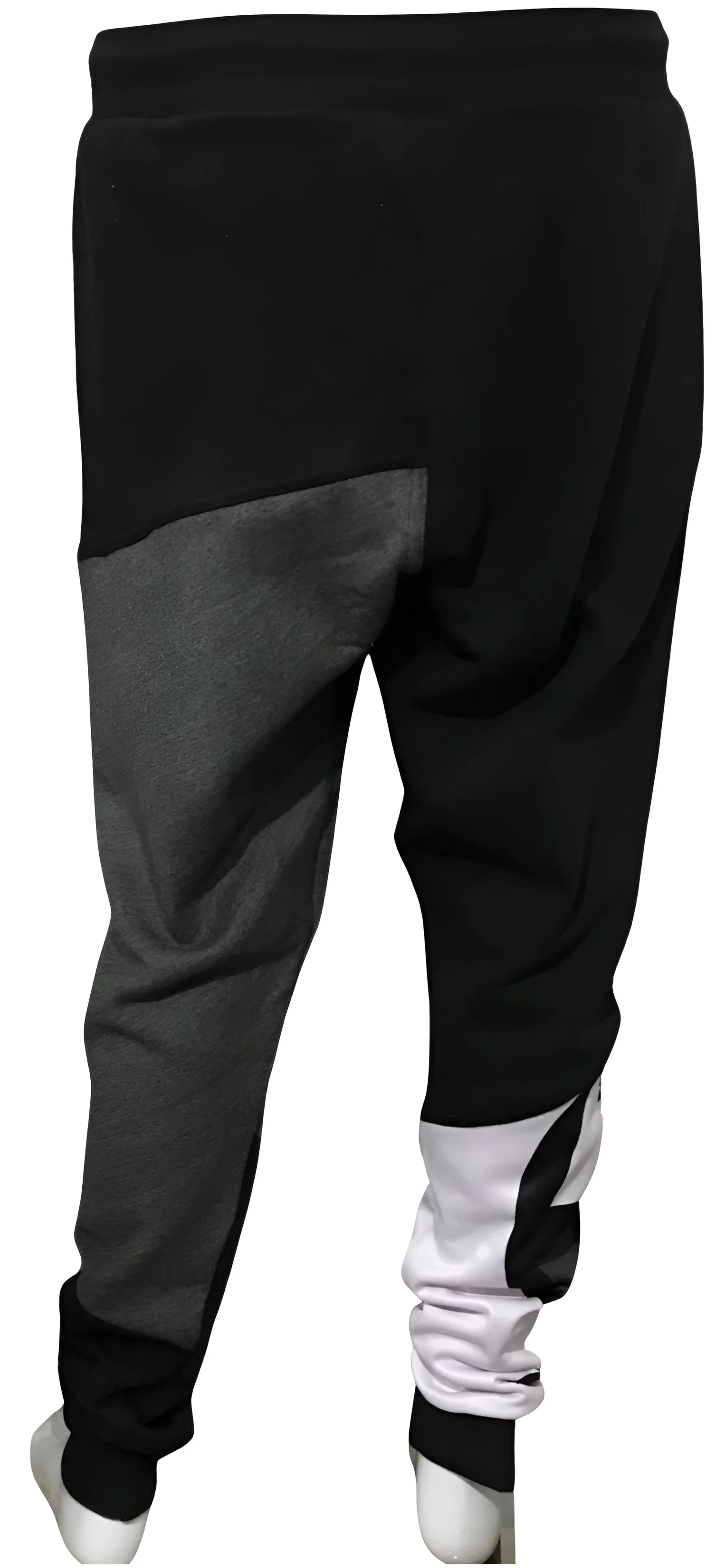 ^CHAMPION CHIEF^ LUXURY (BLACK-MULTI) JOGGER SWEATPANTS (CUT & SEW) (EMBROIDERED LOGO)