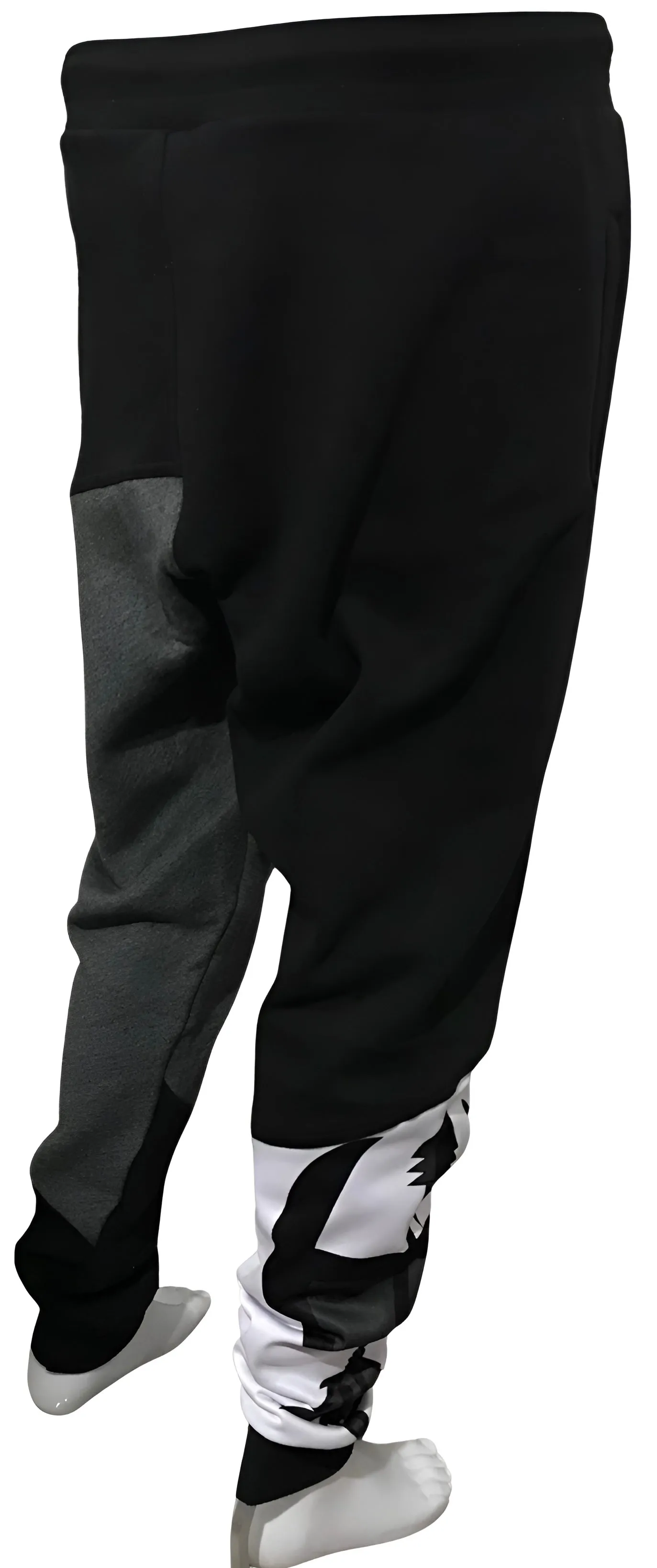 ^CHAMPION CHIEF^ LUXURY (BLACK-MULTI) JOGGER SWEATPANTS (CUT & SEW) (EMBROIDERED LOGO)