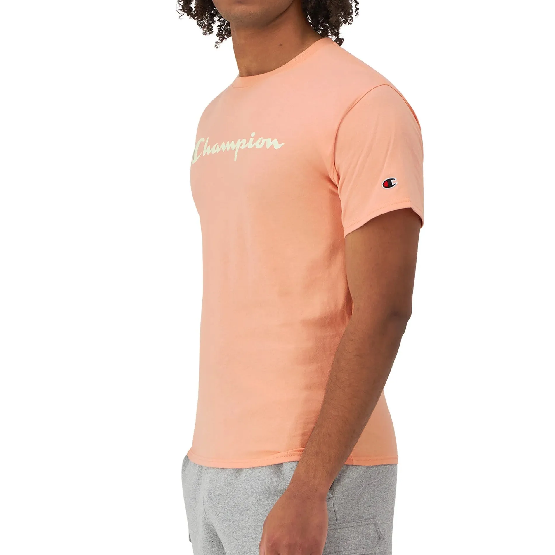 CHAMPION Script Logo Classic T-shirt - Peach