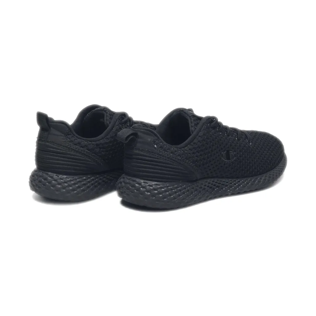 Champion Sport Shoes Leather Black Colour For Women