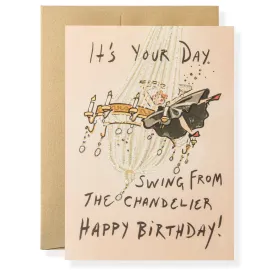 Chandelier Greeting Card