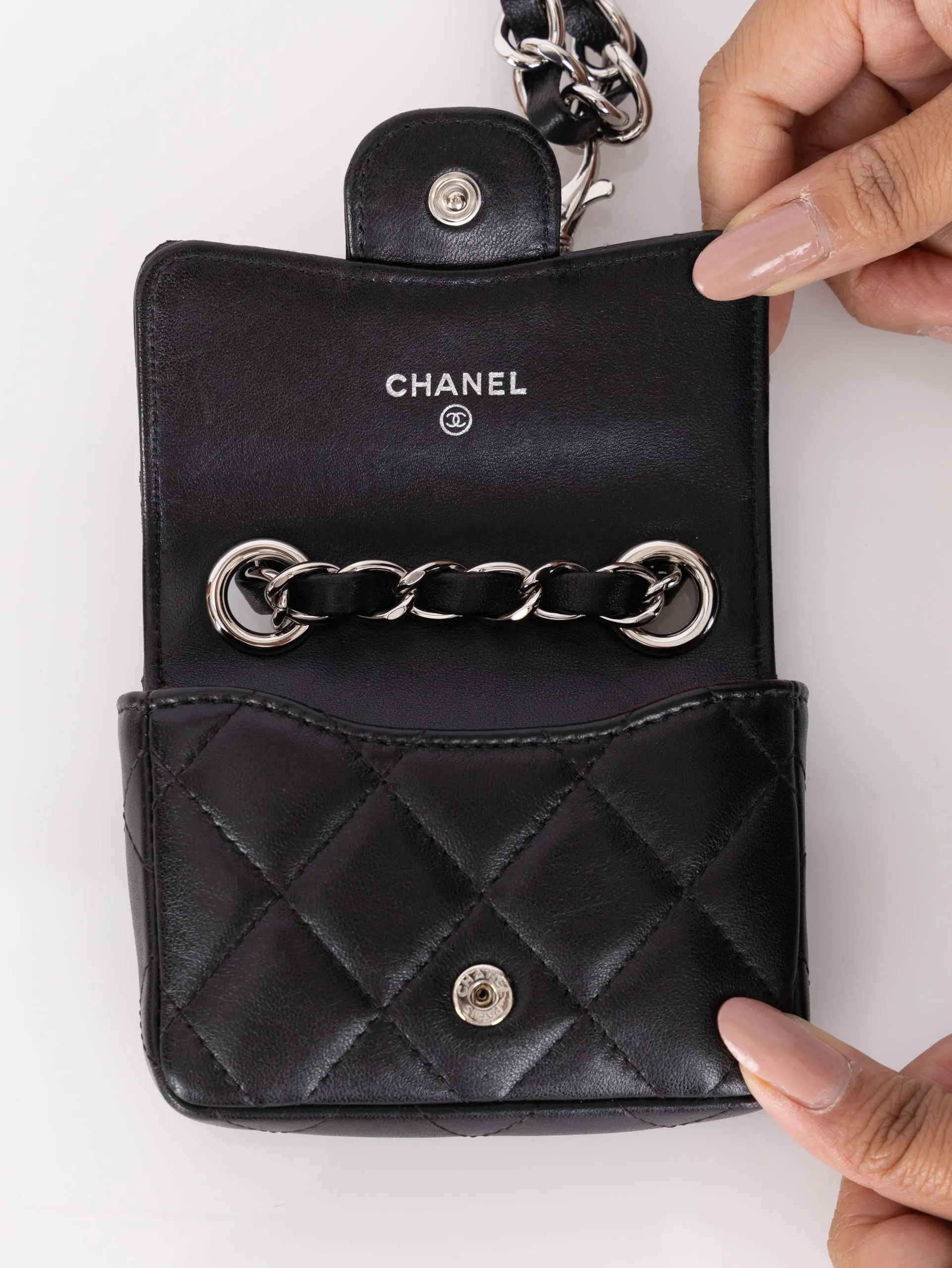 Chanel 2021 Lambskin Mini Belt Bag