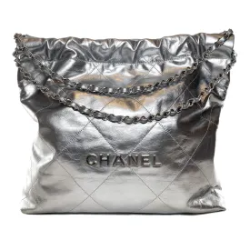 Chanel 22 Metallic Silver