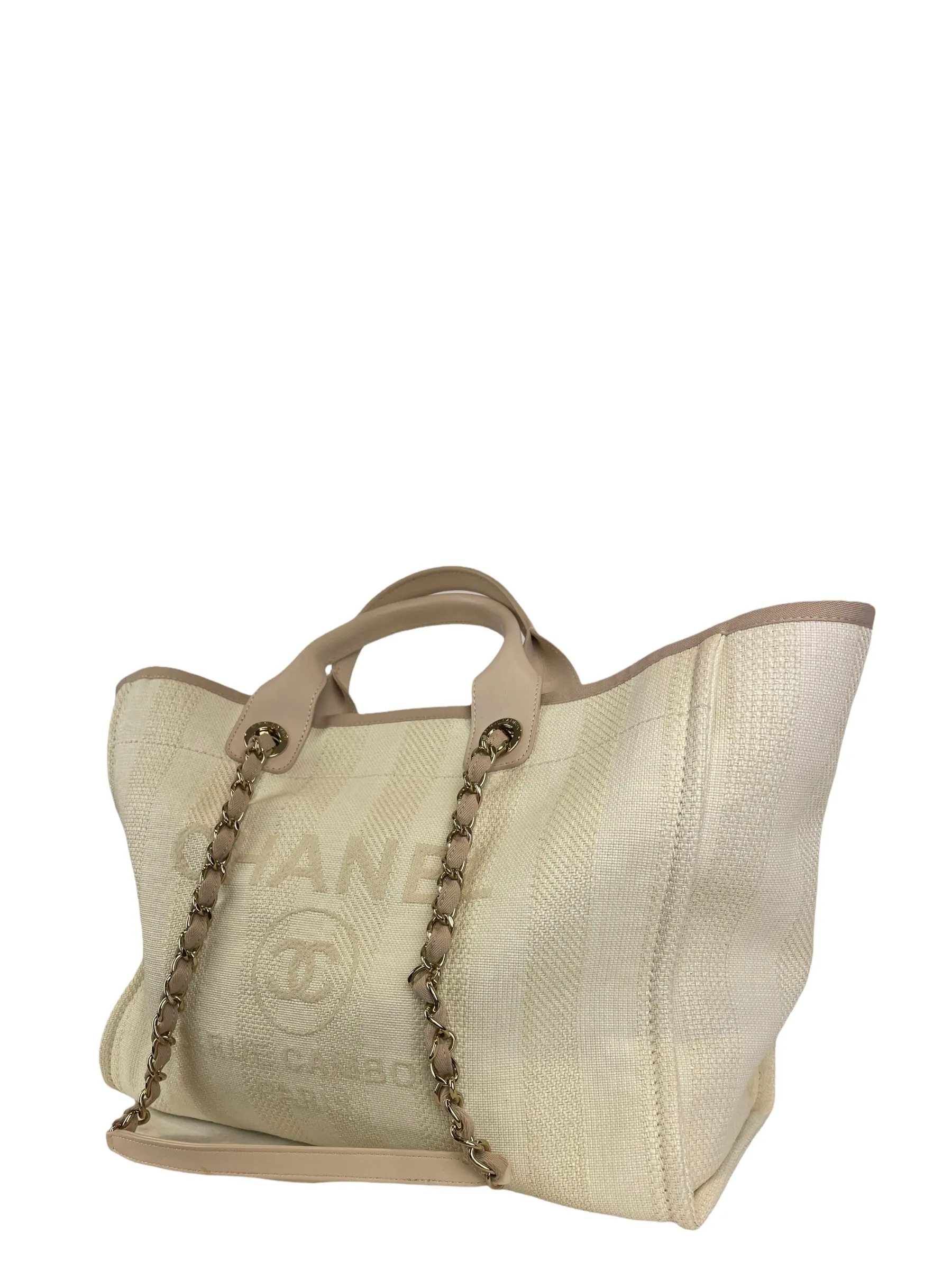 Chanel Cream Canvas "Deuville" Tote