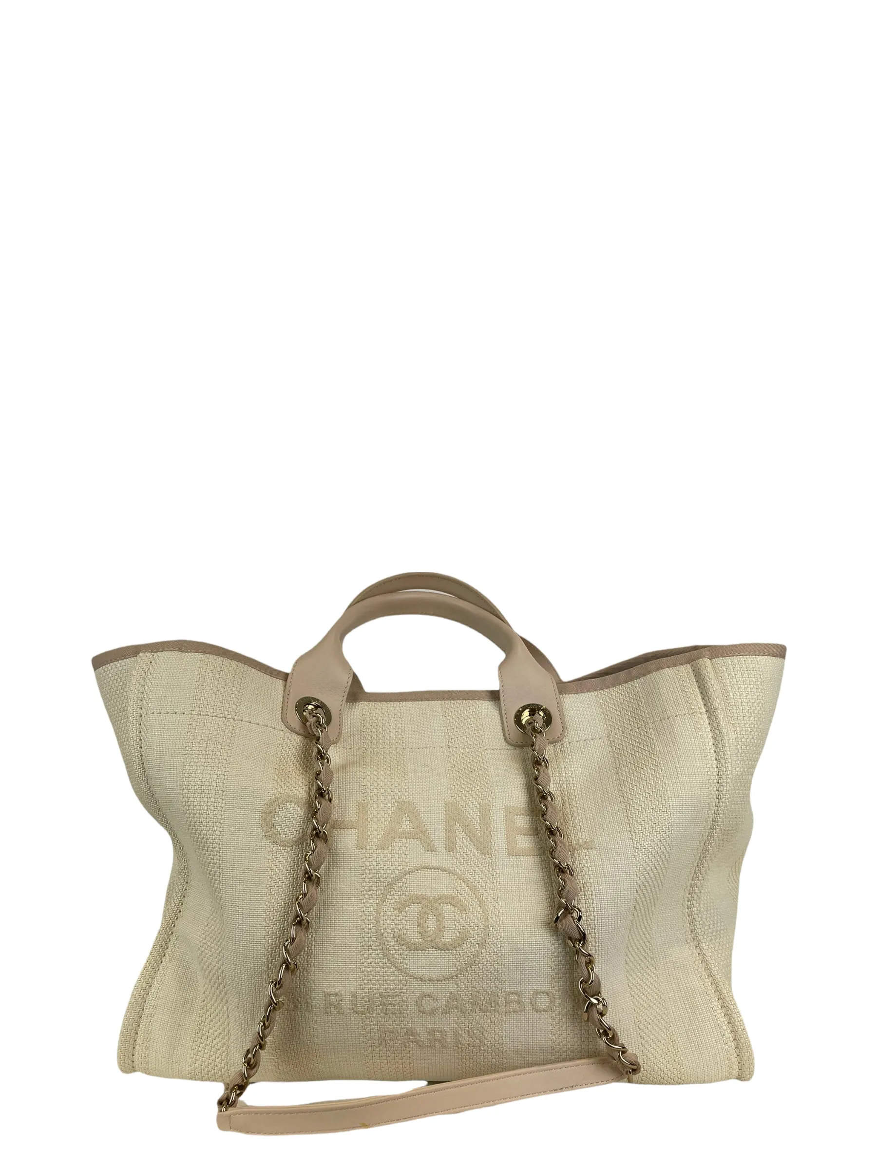 Chanel Cream Canvas "Deuville" Tote