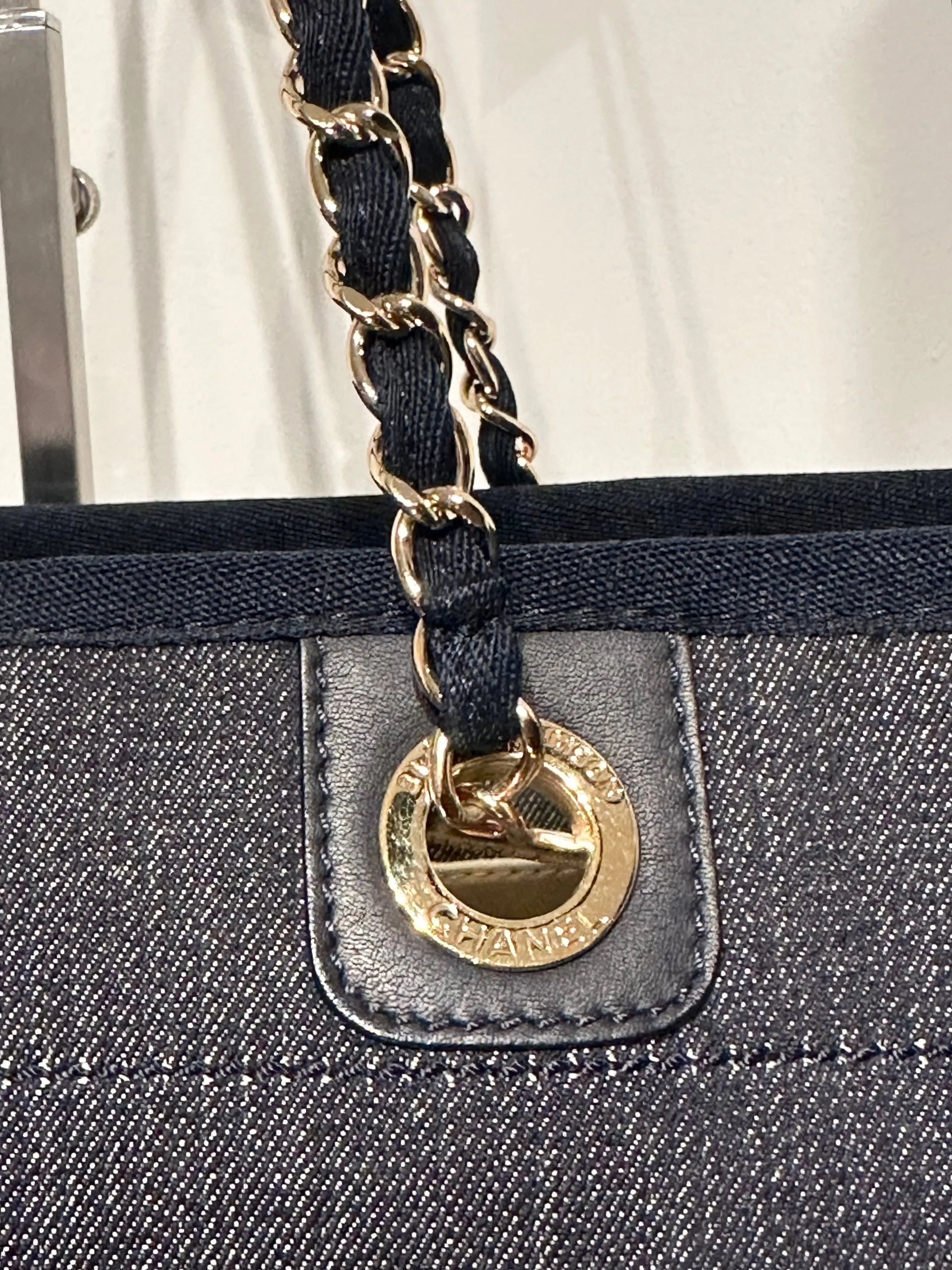 CHANEL Deauville Denim Small Tote