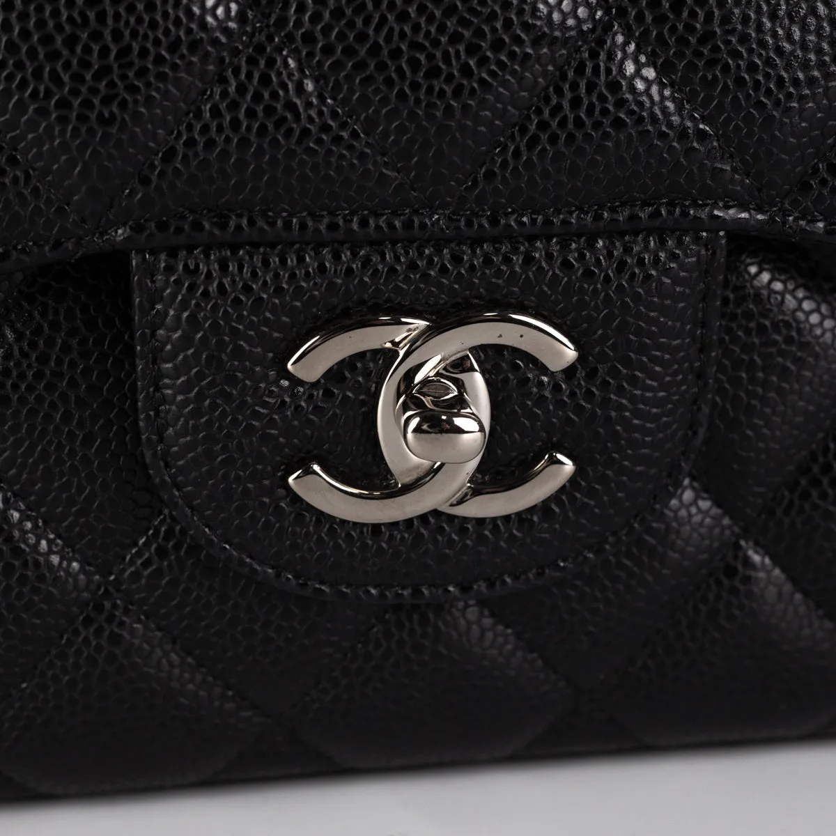 Chanel Quilted Caviar Jumbo Classic Flap Black