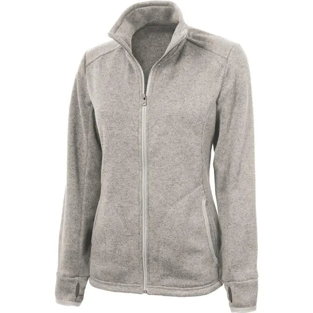 Charles River Apparel 5493 Women's Heathered Fleece Jacket  (Available in 3 Colors)