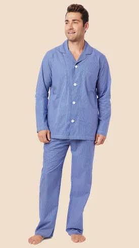 Charleston Men's Luxe Pima Pajama - Blue