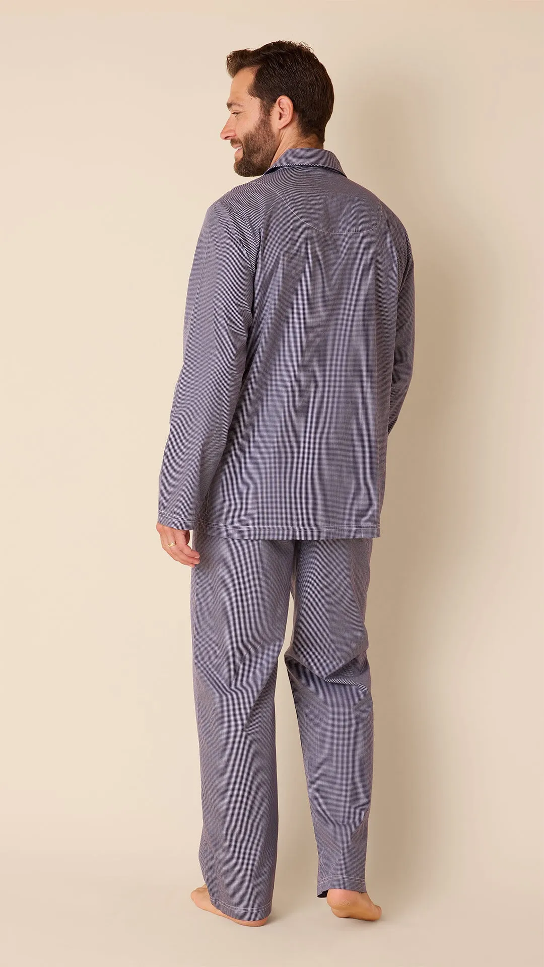 Charleston Men's Luxe Pima Pajama - Navy