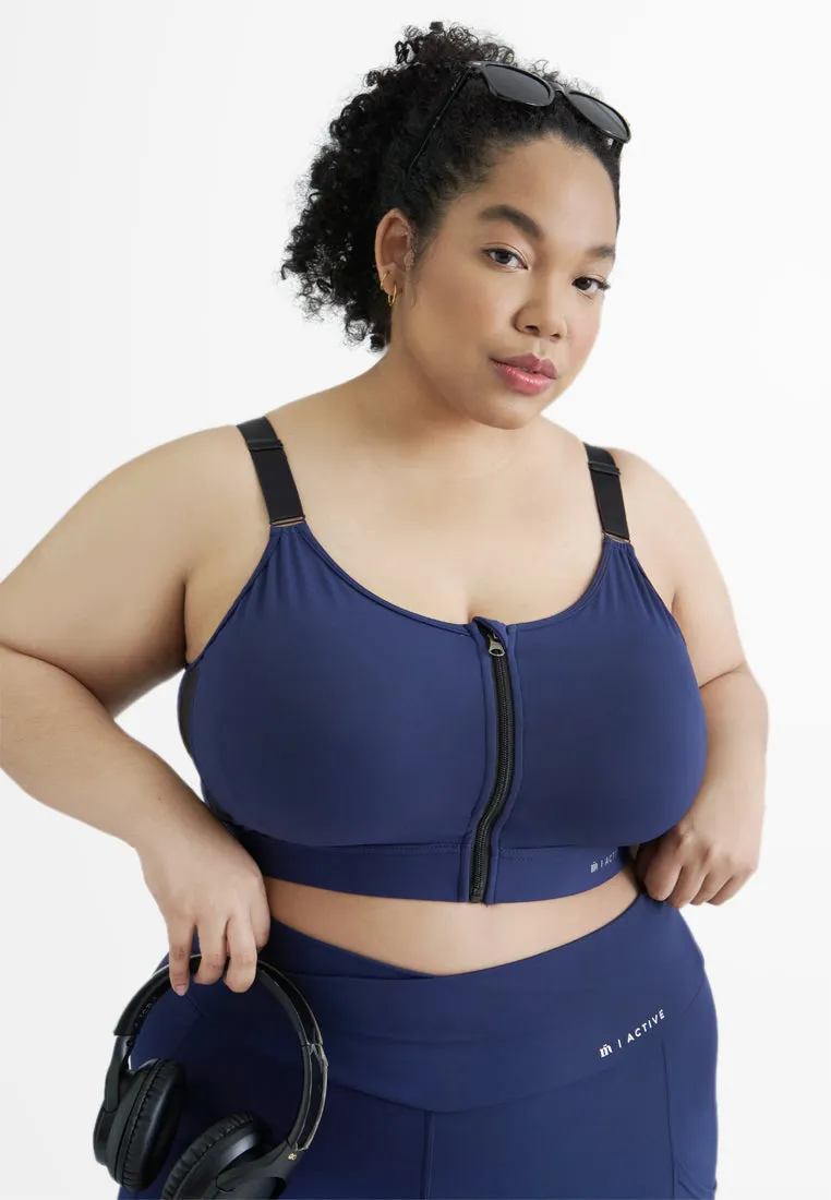 Chase Front Zip Sports Bra