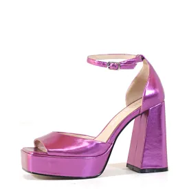 Chaser Metallic Platform Heels