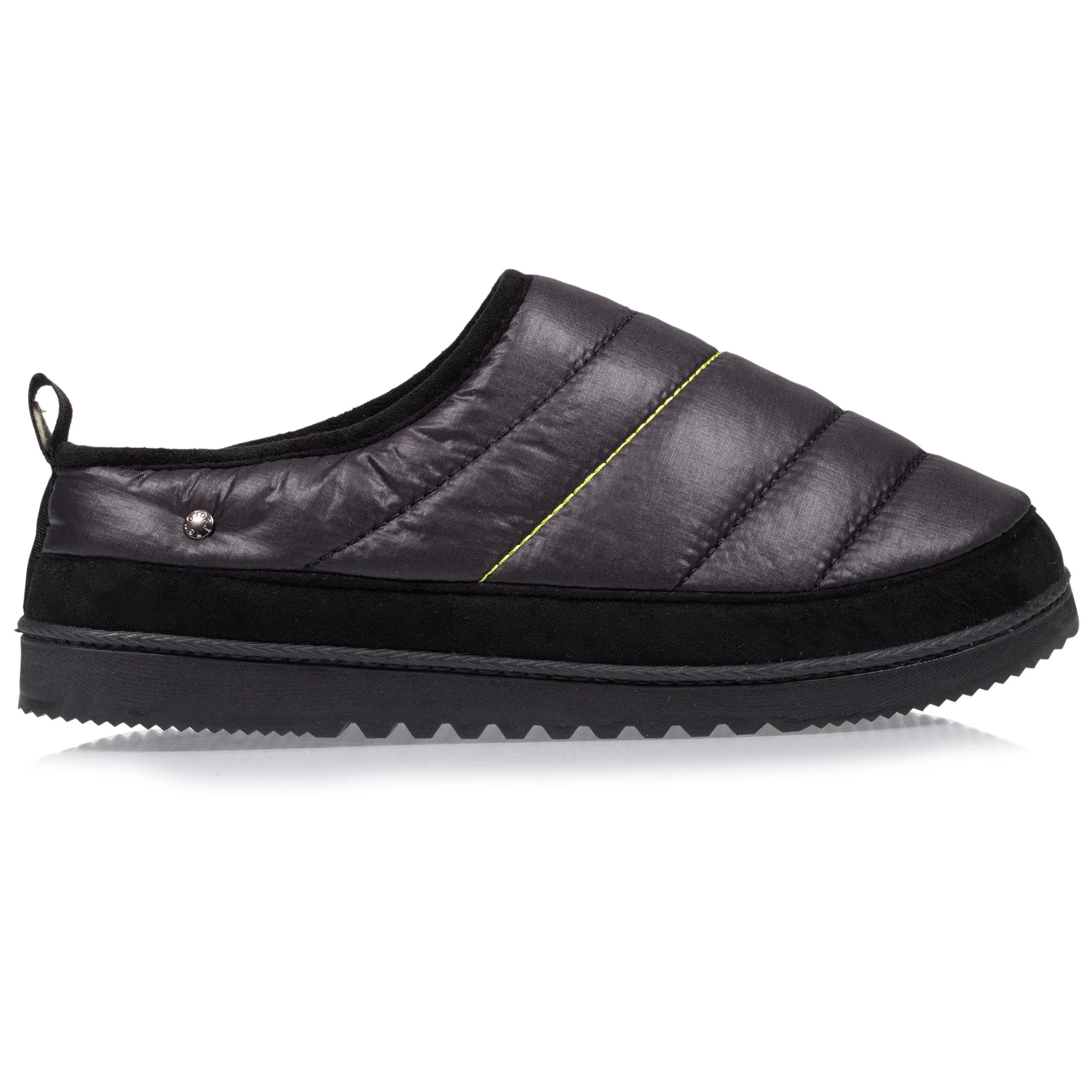 Chaussons mules crantée Homme Noir