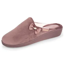 Chaussons mules talon Femme Taupe