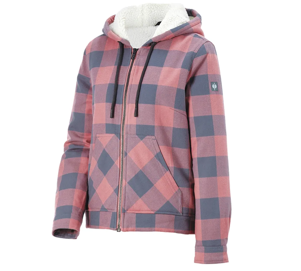 Check-hooded jacket e.s.iconic, ladies'