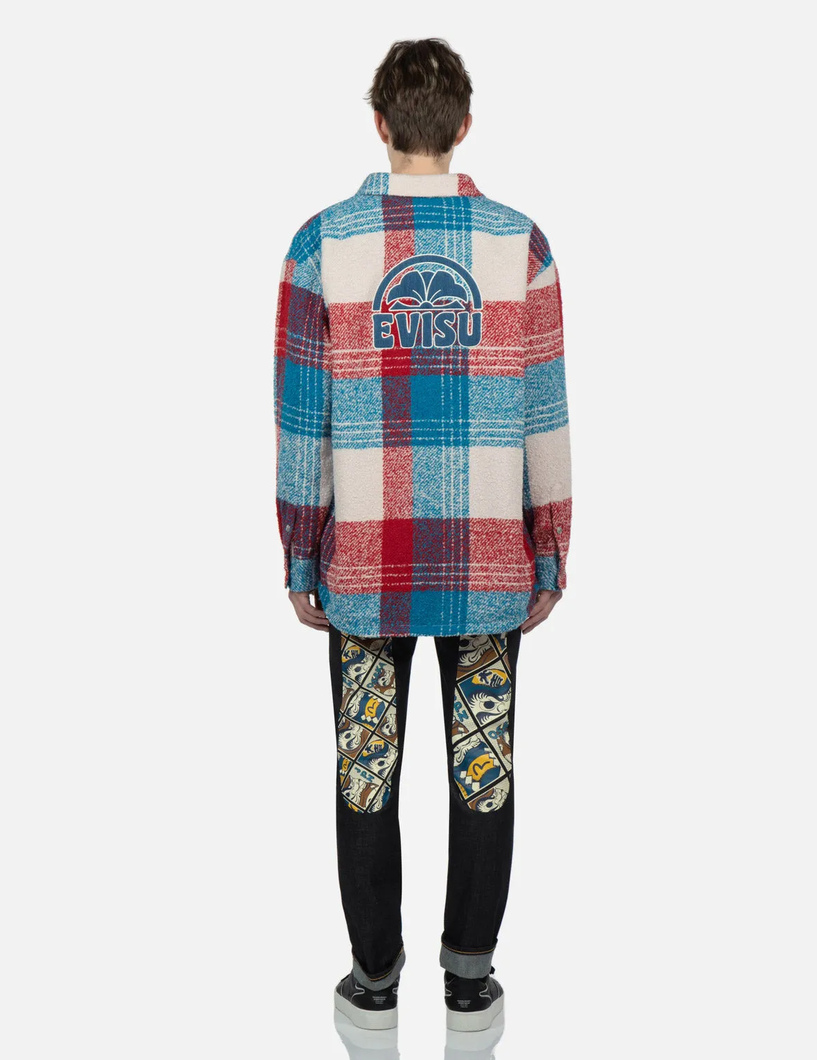 Checked Wool-mix Shirt Jacket