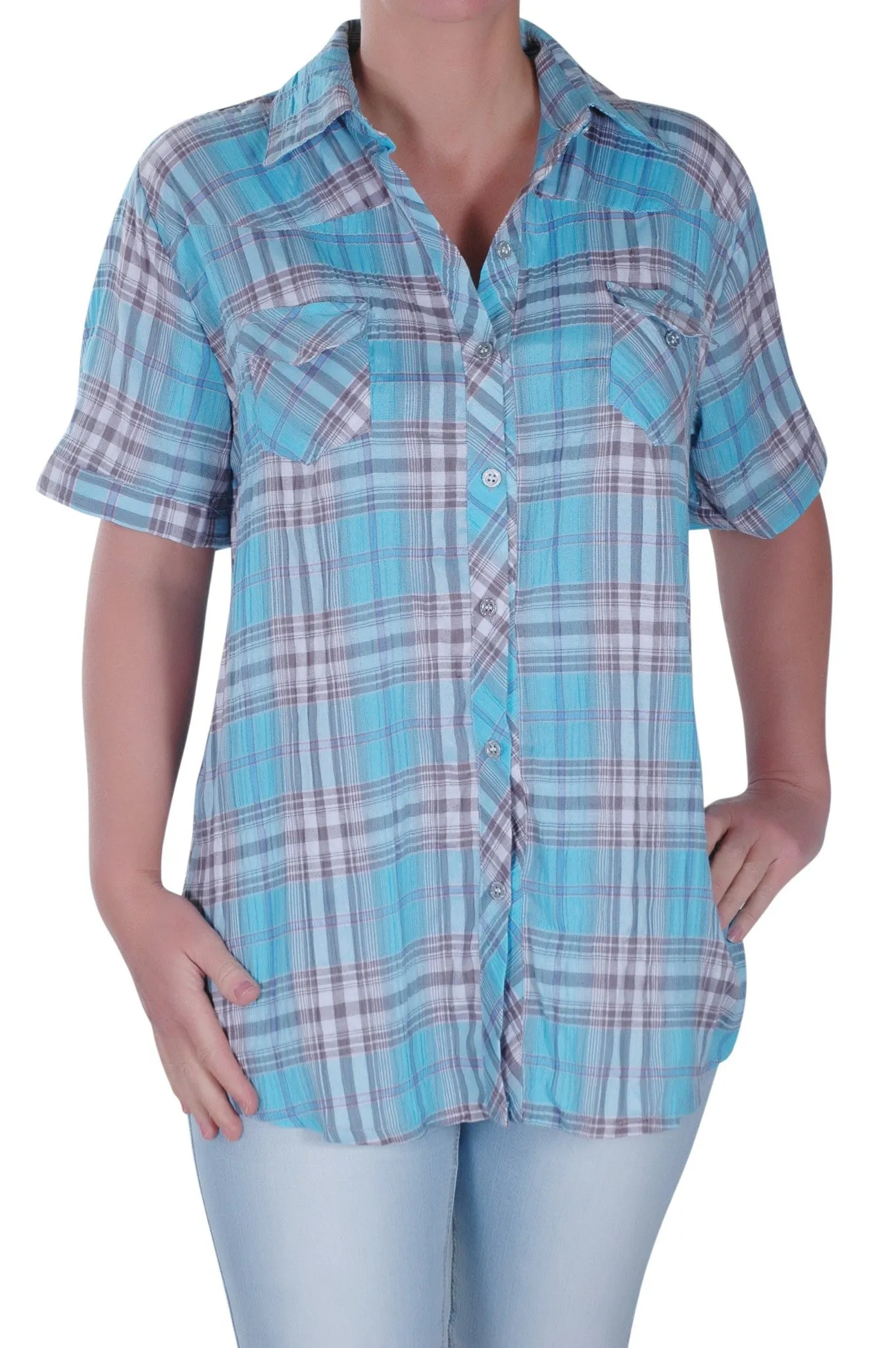 Checkered Plus Size Shirt