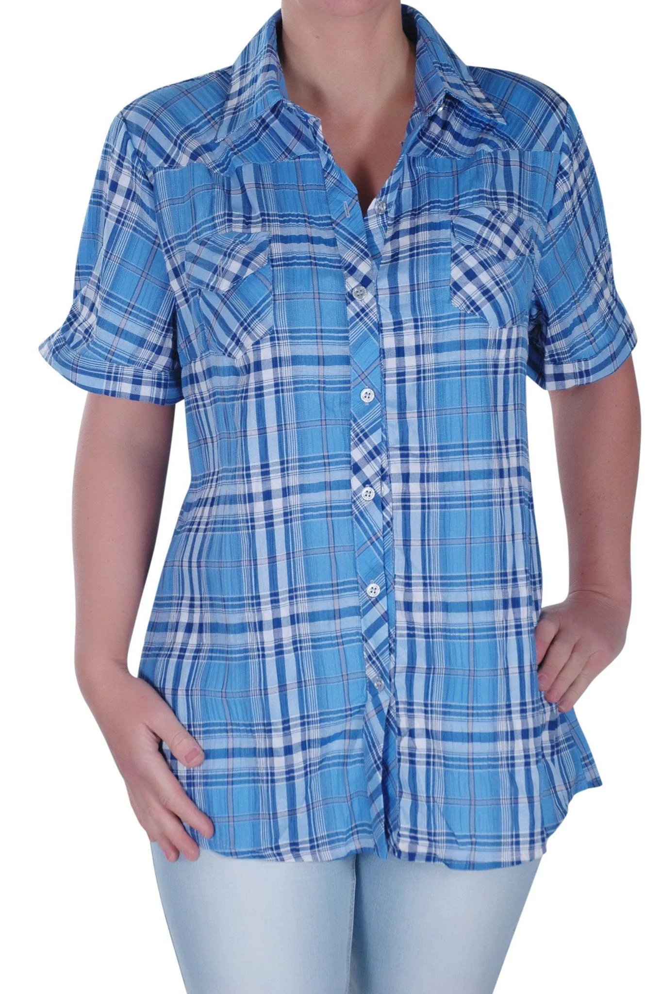 Checkered Plus Size Shirt