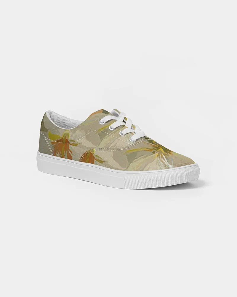 Cherry Blossom Women's Lace Up Canvas Shoe