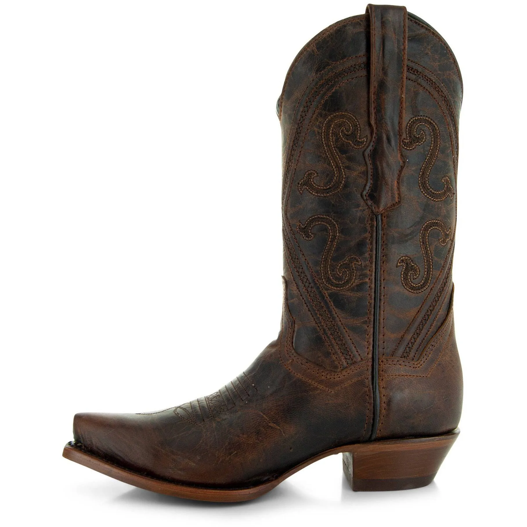 Cheyenne Cowgirl Boots | Women's Snipped Toe Leather Boots (M50041)