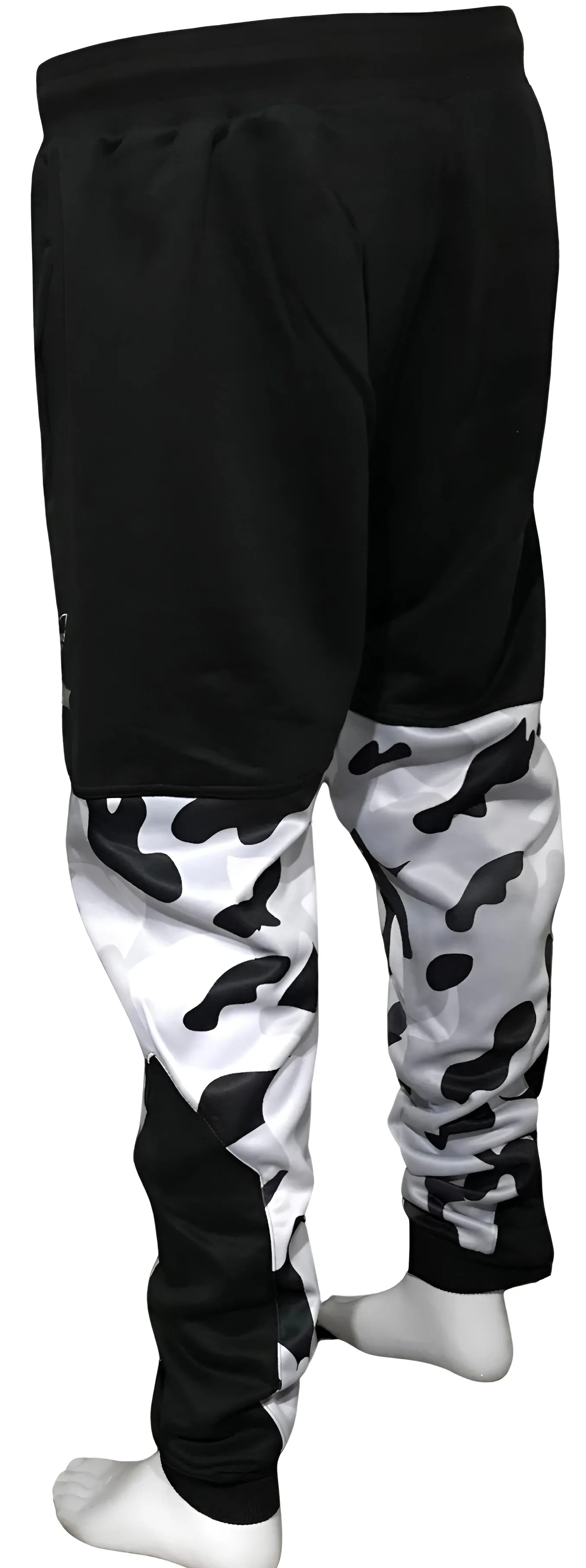 ^CHIEFIN’ ADI-FEATHER^ (WHITE CAMOUFLAGE) LUXURY JOGGER SWEAT PANTS (CUT & SEW)