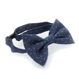 Child Printed Denim Adjustable Pre-Tied Bow Tie