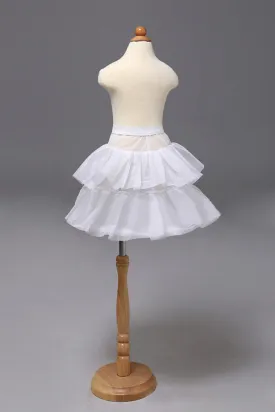 Children Polyester Short Length 2 Tiers Petticoats #4