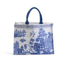 Chinoiserie Tote Bag - Blue Willow