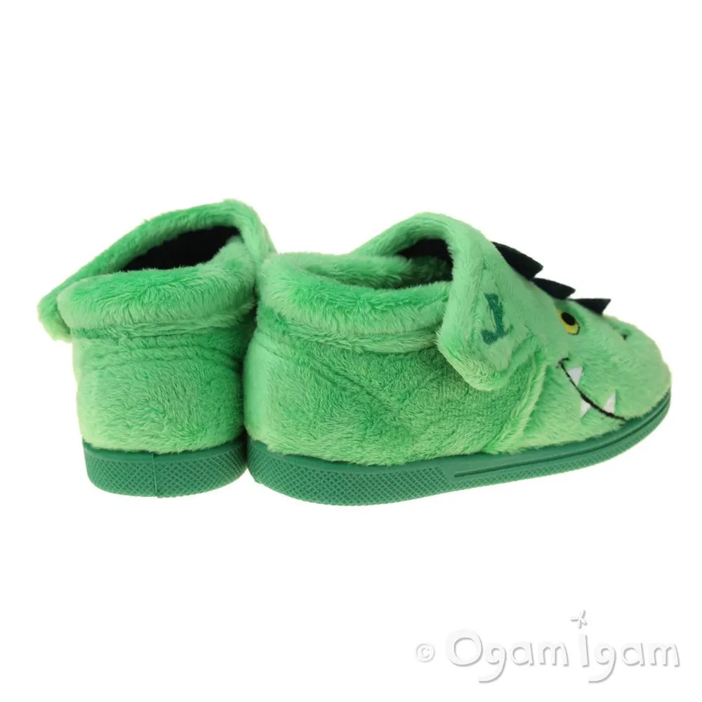 Chipmunks Scorch Boys Girls Green Slipper