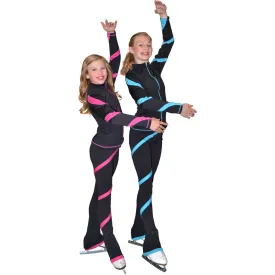 ChloeNoel Figure Skating Spiral Outfit - Pants & Jacket Combination