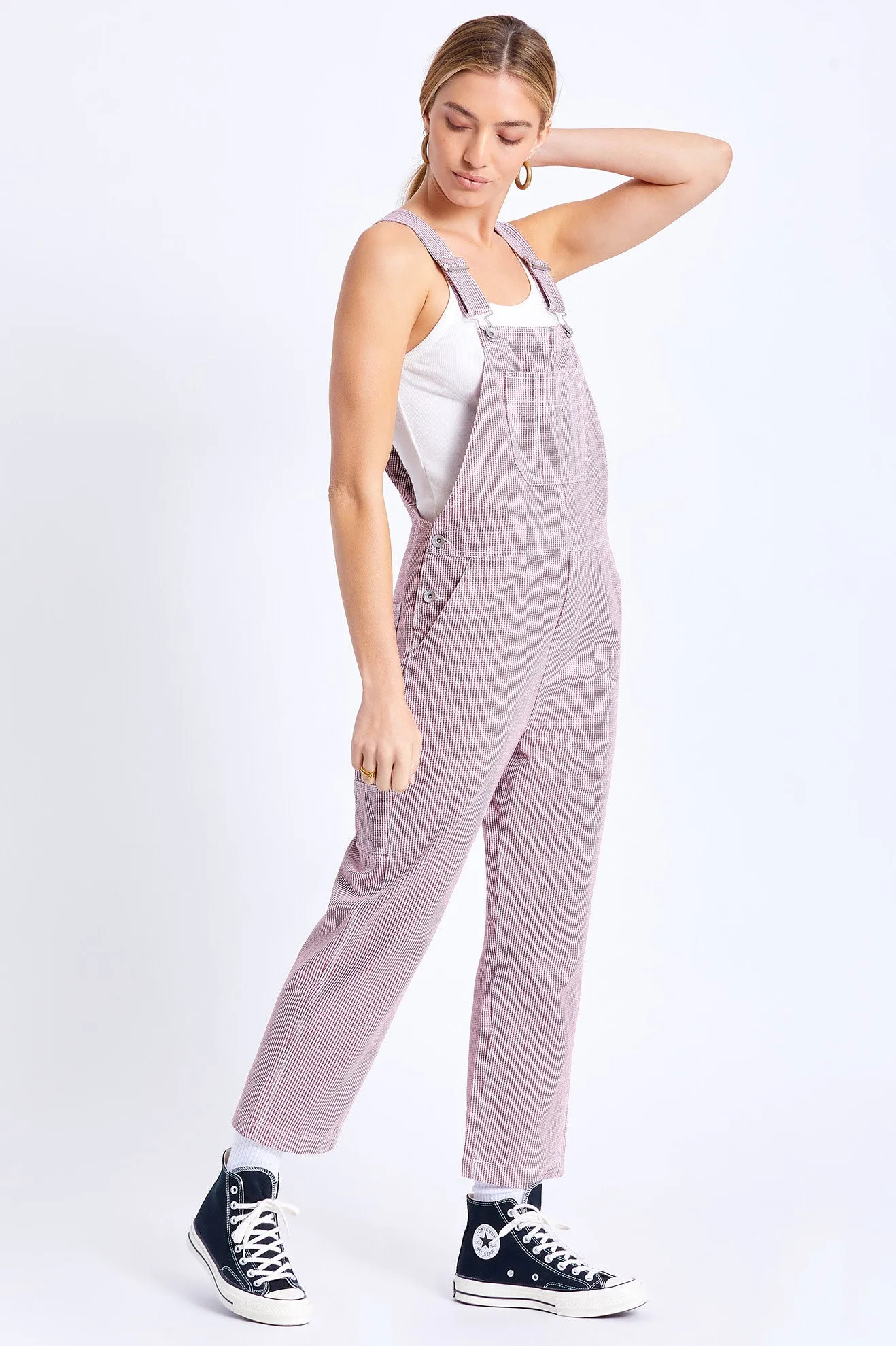 Christina Crop Overall - Cowhide