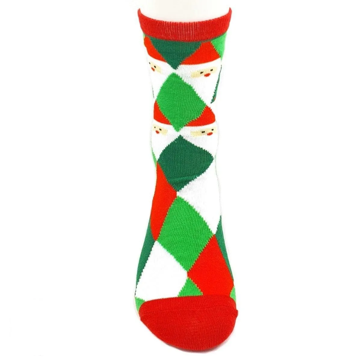 Christmas Socks Elf Argyle