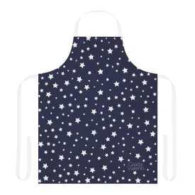 Christmas Stars Apron with Italian Design print | Blue | Giada Valenti | Christmas Gift