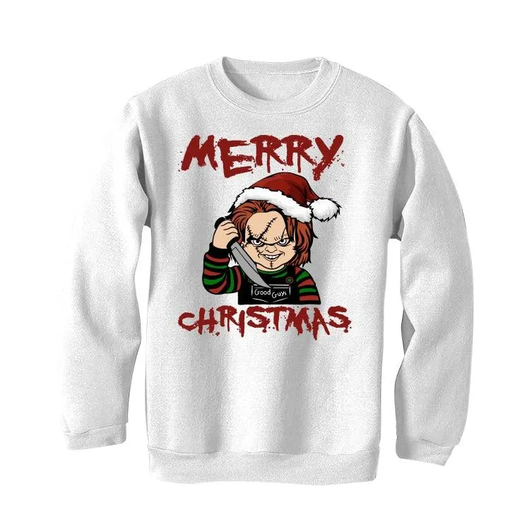 CHRISTMAS UGLY SWEATERS White T-Shirt (Chucky Christmas)