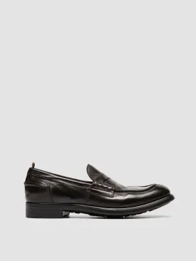 CHRONICLE 056 - Ebony  Leather Penny Loafers