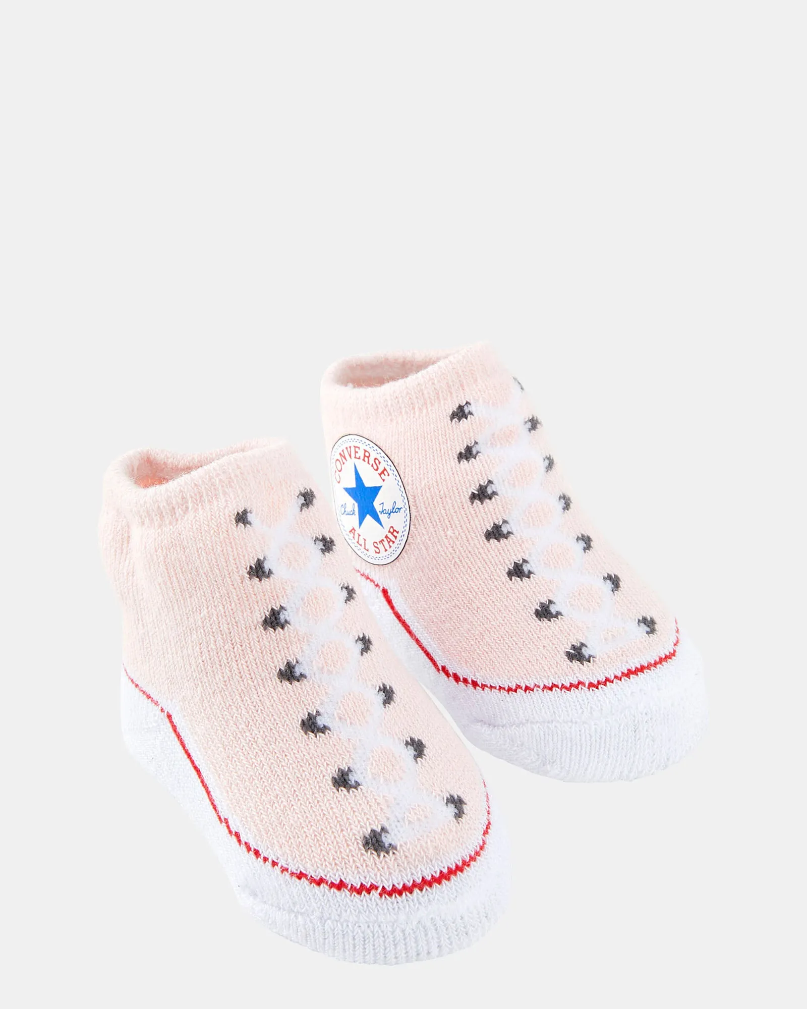 Chuck Taylor Booties 2 Pack Grey/Pink