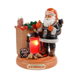 Cincinnati Bengals NFL Santa Fireplace Figurine